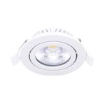 Noxion LED schwenkbar Slim Spot Weiß 6W 550lm - 930 Warmweiß | Ausschnitt 75mm - IP54 - Höchste Farbwiedergabe 