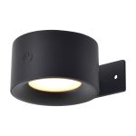D'Lite Wandleuchte Lucia Schwarz 1.5W - 830 Warmweiß | IP54 - Solar Akku - Lichtsensor