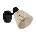 Eglo Wandleuchte Seagard Stahl Schwarz | IP20 - Geeignet für 1x E14